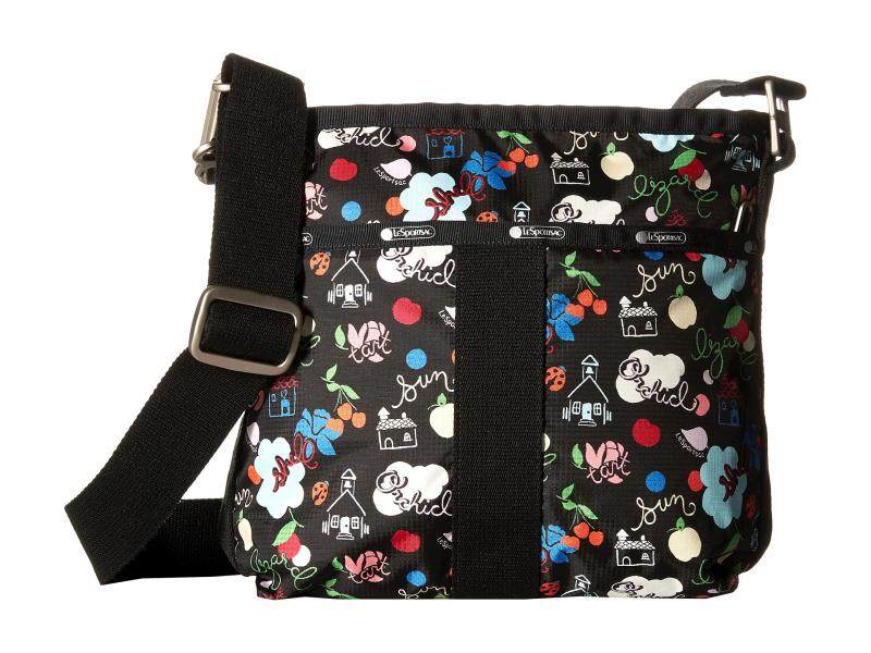 美国直邮LeSportsac 8747996 女卡通印花小号帆布包休闲斜挎包