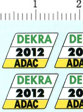 天地模型 dekra 2012  四驱车DIY水贴纸（请自行参考大小）
