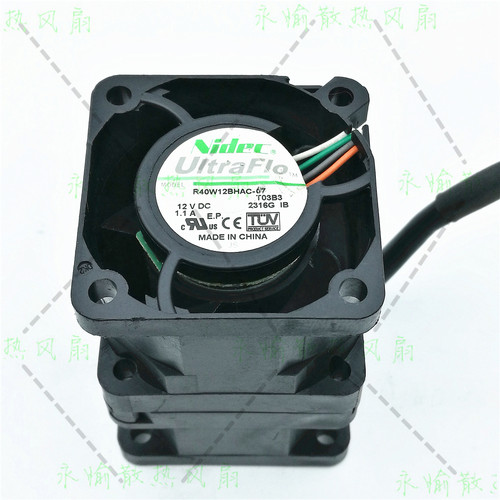 原装NIDEC R40W12BHAC-07 12V 1.1A 4CM 服务器 暴力连体散热风扇