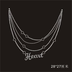 烫钻图案成品图毛衣打底衫烫钻圆领高领饰口DIY897－2