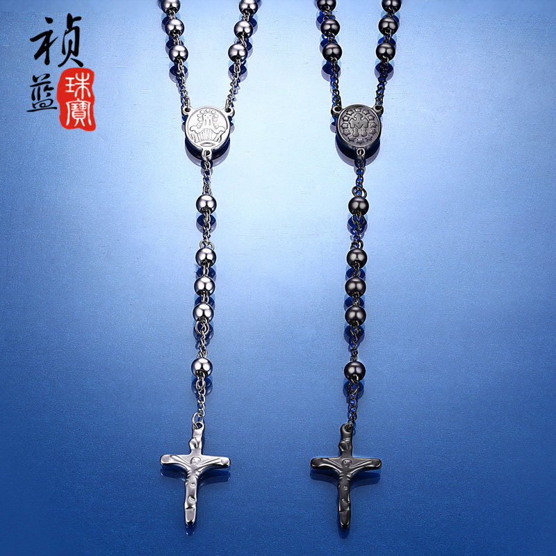 男士十字架项链吊坠 衣服挂件嘻哈朋克韩版时尚配饰个性潮挂饰品