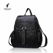 Versatile bag 2015 new header layer of leather handbags double shoulder backpacks European fashion leather bags tide