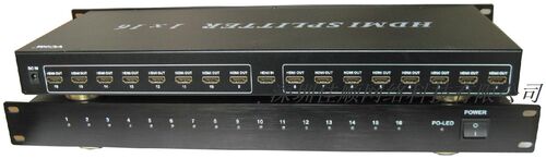 仝丽HDP116  HDMI 1进16出分配器 高清HDMI分配器 1分16分屏器 3D