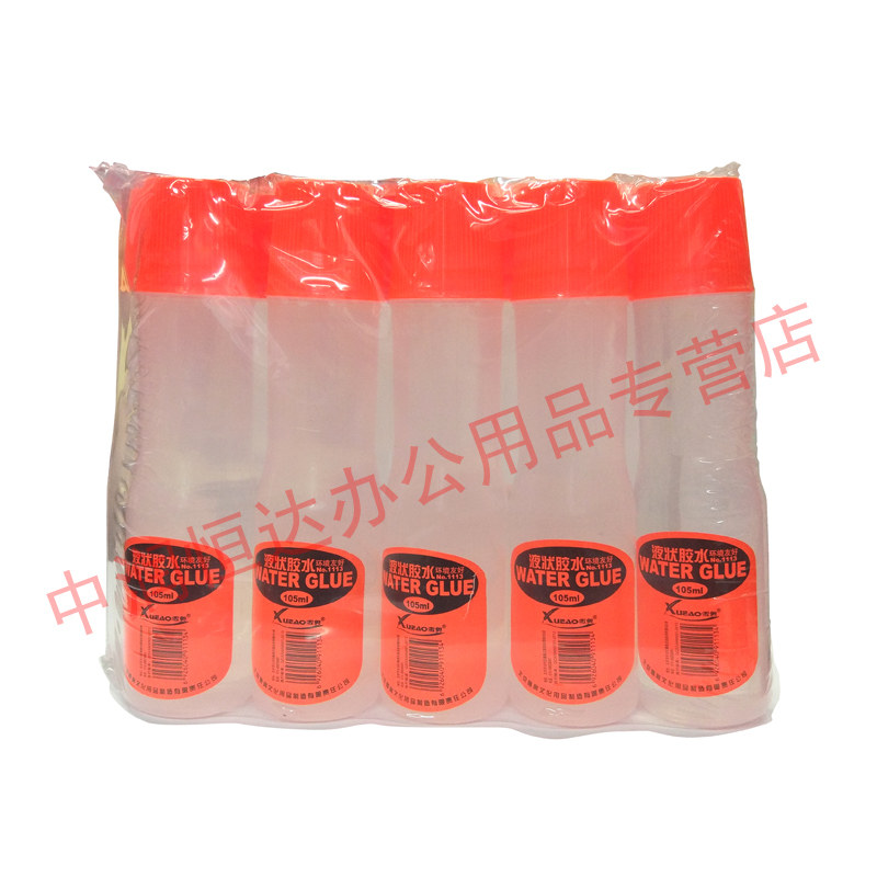 文龙胶水 液体胶水 120ml 办公型胶水 学生胶水胶棒 10瓶装
