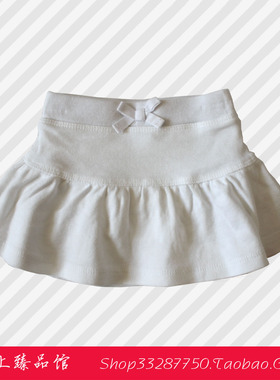 正品Old Navy老海军白色带内裤童装女童夏装裙子半身短裙