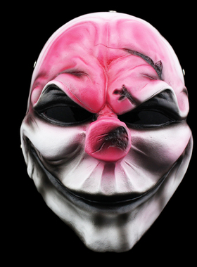 万圣节收获日2影视男脑袋红珍藏版COSplayer恐怖空白头套树脂面具