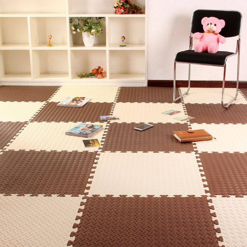 爬行垫拼接6060宝宝海绵地板垫 拼图地毯泡沫地垫2.5铺地积木