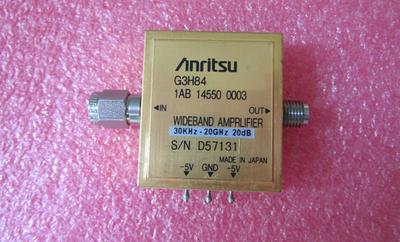 anritsu进口 G3H84 30KHz-20GHz 20dB 2.92mm 低噪声宽带放大器