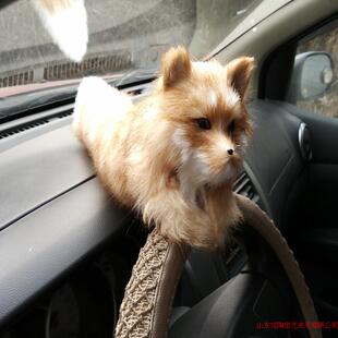 刀剑乱舞 cos鸣狐仿真狐狸摆件 狐狸女友礼物摄影道具