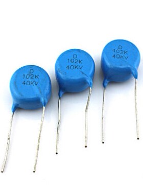 高压瓷片电容102 40KV 1000PF/1NF 40000V直插电容