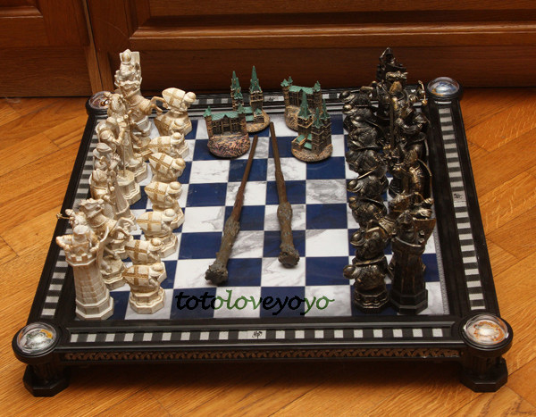 独家孤品多款日本哈利波特复古巫师棋 仿古铜做旧 桌面摆设 原装