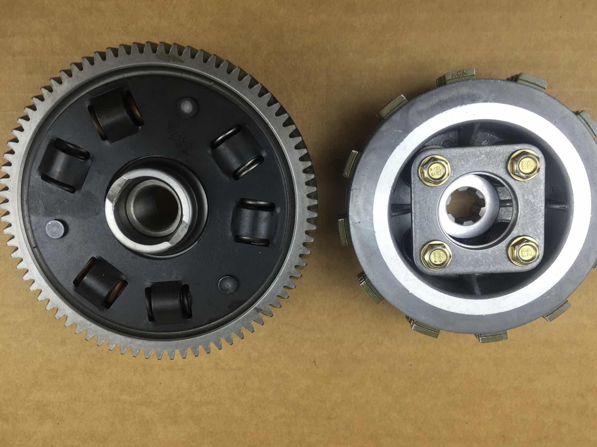 轻骑铃木摩托车配件赛驰QS110离合器大鼓总成带离合片螺丝全套
