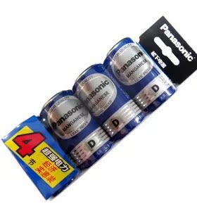 松下1号碳性电池1.5V大号R20NU 4SC干电池 D型电池煤气灶12元4节