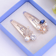 Fine jewelry fashion full diamond fashion clip clip Clip rhinestone hairpin simplicity hair ACC women