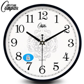 康巴丝时尚 挂钟卧室客厅办公静音时钟挂表简约创意石英钟表1030