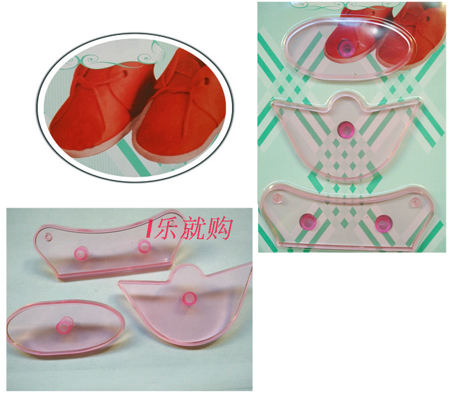 烘焙工具/婴儿鞋翻糖蛋糕模具 宝宝童鞋塑料模具 DIY翻糖饼干磨具