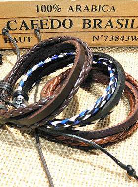 韩版时尚风情侣饰品复古手环