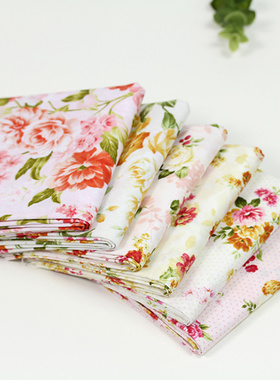 韩国进口拼布布料 印花布 手工DIY棉布 1/4码 150305-4