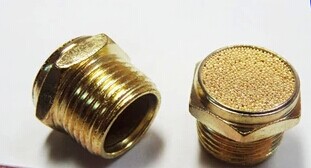 【秒杀】气动接头 1/8 1分平头消声器(方块型) PSV-01 SLM-01