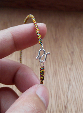 超细泰国清迈风纯银九乘金刚结