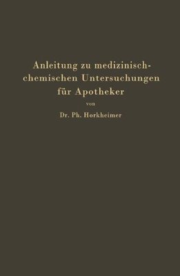 【预订】Anleitung Zu Medizinisch-Chemischen ...
