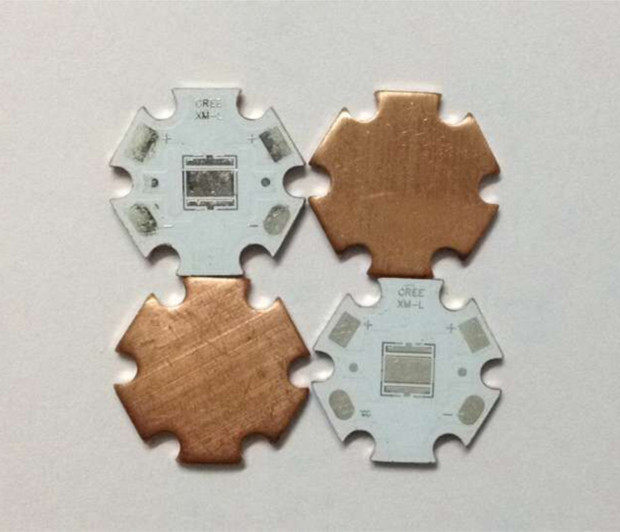 CREE XML/XHP 铜基板 LED散热底板 紫铜基板 20MM