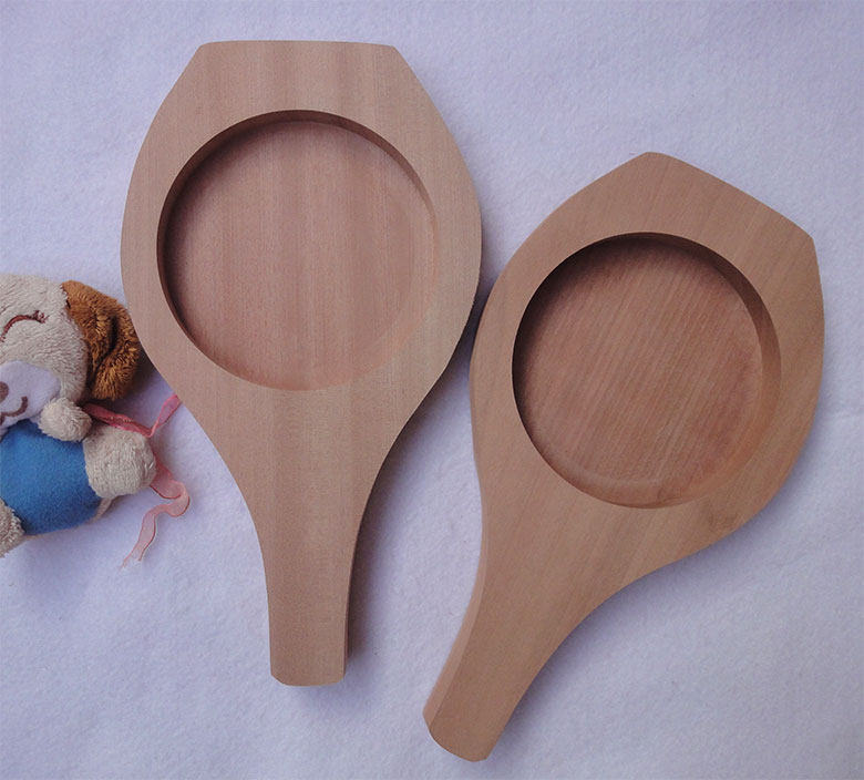 大号木质青团模具无花纹圆边木质苏式月饼模具饼模具孔直径12cm