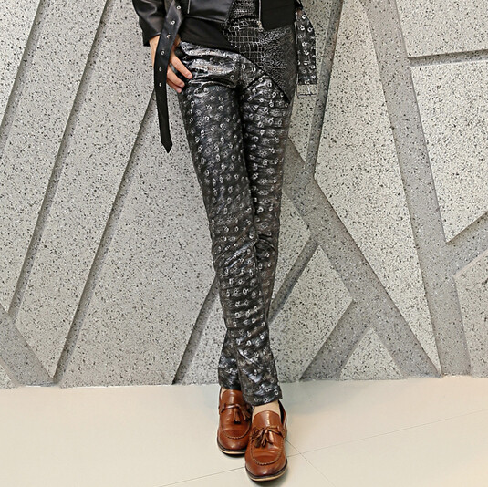 Pantalon cuir homme pour jeunesse pour automne - Ref 1484673 Image 1