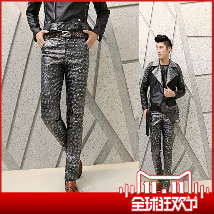 Pantalon cuir homme pour jeunesse pour automne - Ref 1494421 Image 1