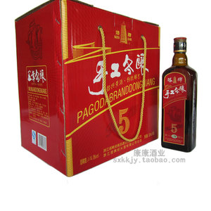 绍兴的黄酒 塔牌手工冬酿五年陈 5年陈手工酒500mlX8 两箱包物流