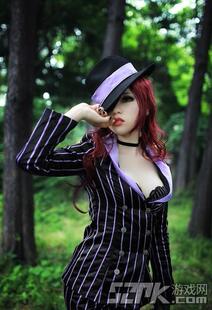 英雄联盟cos赏金猎人黑帮狂花cosplay服饰女装全套莱特定制包邮