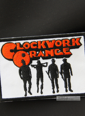 EPN0179 电影A Clockwork Orange发条橙子布贴 肩章臂章9.3x6.2cm