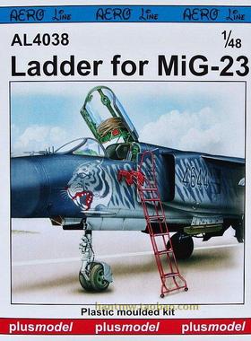 PLUSAL4038米格23/MiG-23战斗机1/48拼装模型登机梯