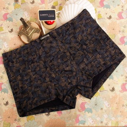 棉元素 ELEMENTSCOTON 男内裤 一条装 平脚内裤 M2313 专柜正品