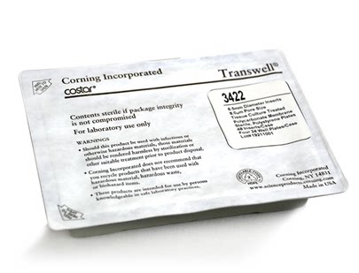 Corning康宁Transwell培养小室,3422,8um,6.5mm,4块/箱