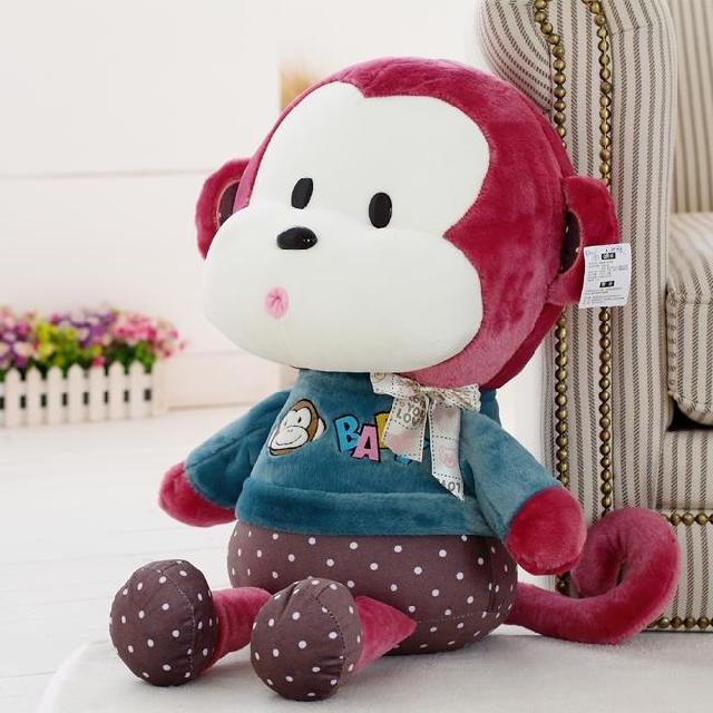 正版悠嘻猴子抱枕毛絨玩具大嘴猴情侶公仔布娃娃玩偶可愛生日禮物