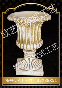 欧式花盆瓶路引婚庆复古罗马柱户外花园庭院装饰橱窗布置落地道具