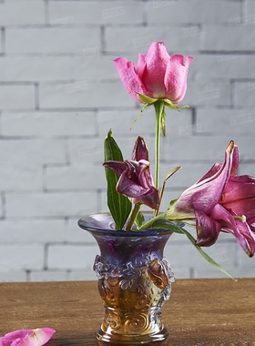 长寿花觚美好古法陈设物件伴手礼