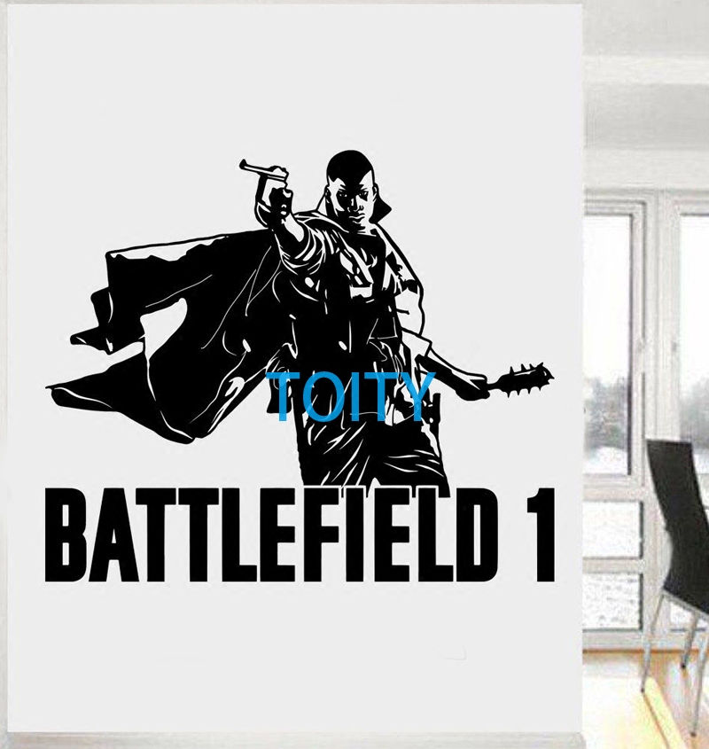 战地1射击游戏贴画战地风云1贴纸 Battlefield 1游戏玩家房间墙贴