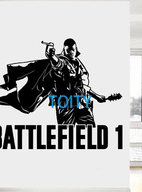 战地1射击游戏贴画战地风云1贴纸 Battlefield 1游戏玩家房间墙贴