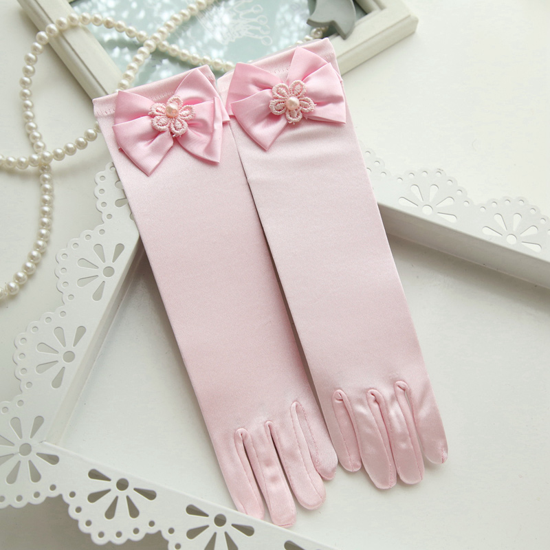 Gants pour fille en satin - Ref 2150165 Image 1