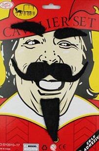 黑色胡子爷爷白胡子海盗假胡子络腮胡子 腮帮胡须八字胡 海盗胡须