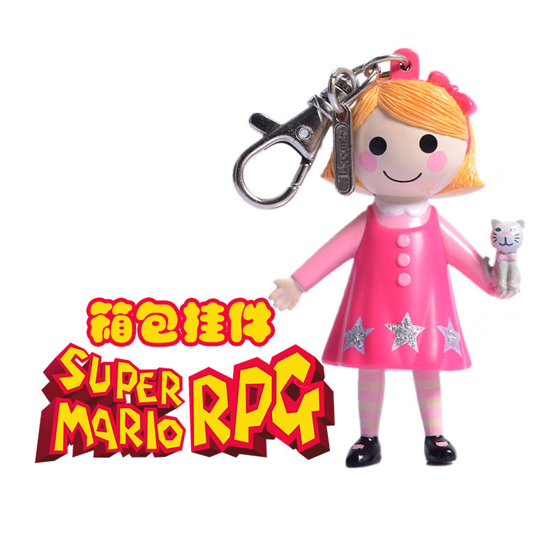 迪士尼正品乐乐天使纽扣娃娃钥匙扣公仔书包挂饰箱包挂件配飾