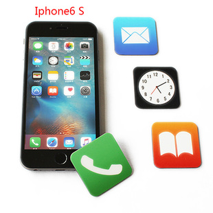 铁盒包装 7S开机默认图标冰箱贴创意磁贴20枚大版 苹果手机iphone8