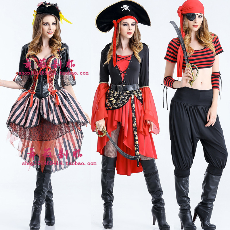 加勒比海盗万圣节派对服装女角色扮演制服派对ds演出服夜场表演服