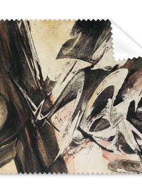 适用于iPhone经典黑色欧美风情画眼镜布屏幕清洁布礼物手机屏幕擦