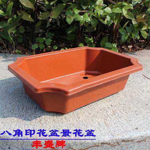 工厂直销大中小号长方形塑料花盆绿植花卉盆栽盆景盆基地种植老桩 - 封面