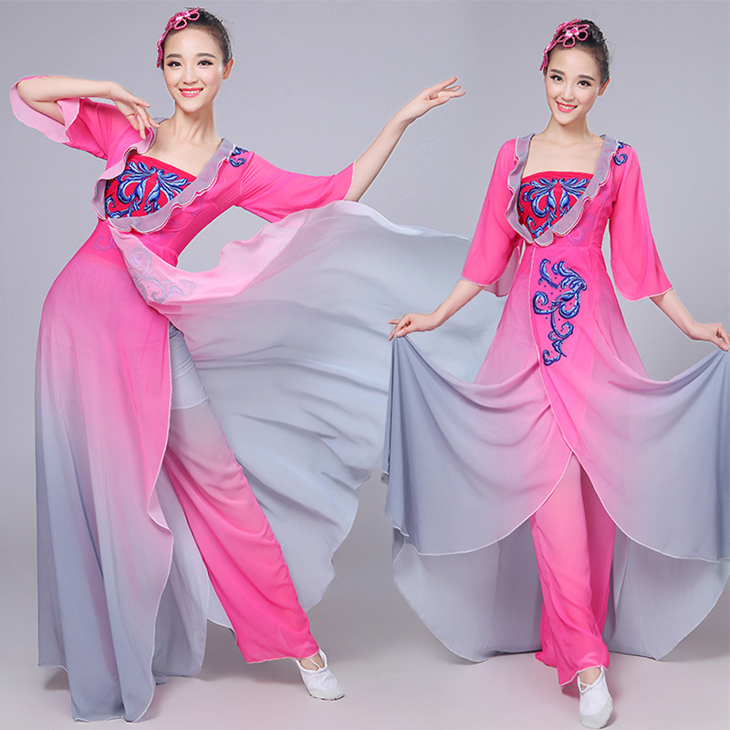 古典舞演出服女飘逸中国风仙女身韵纱衣现代扇子舞舞蹈服装秧歌服在类目 女装/女士精品, 唐装/民族服装/舞台服装, 民族服装/舞台装中 - 来自Buy2taobao.com提供专业的淘宝代购服务