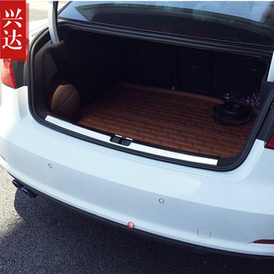 2014款AUDI奥迪A3/S3/RS3三厢专用不锈钢后杠踏板 AUDI内置后护板