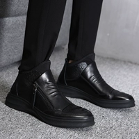 Martin ủng nam giày da nam cao cổ cao - Giày ống chelsea boot nam hà nội